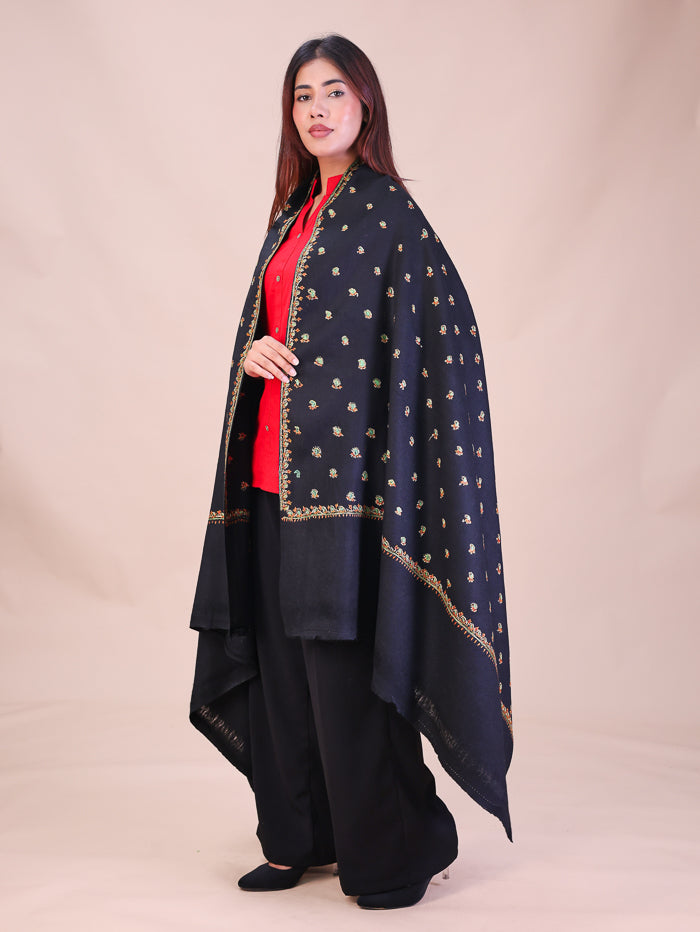 Women's Hand Embroidered Wool Shawl
