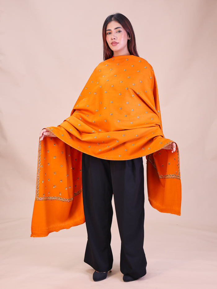 Women's Hand Embroidered Wool Shawl