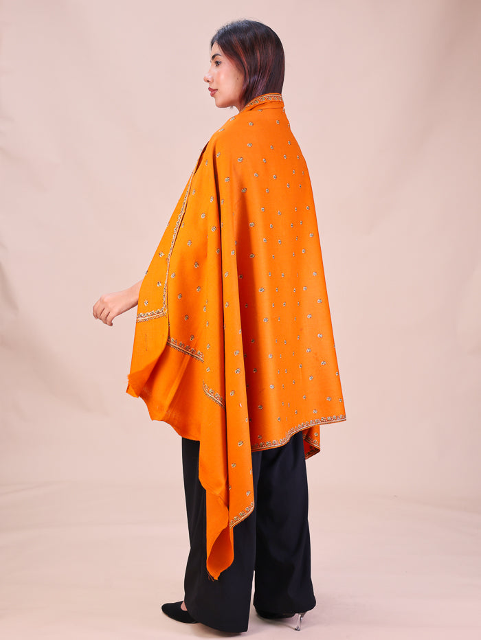 Women's Hand Embroidered Wool Shawl