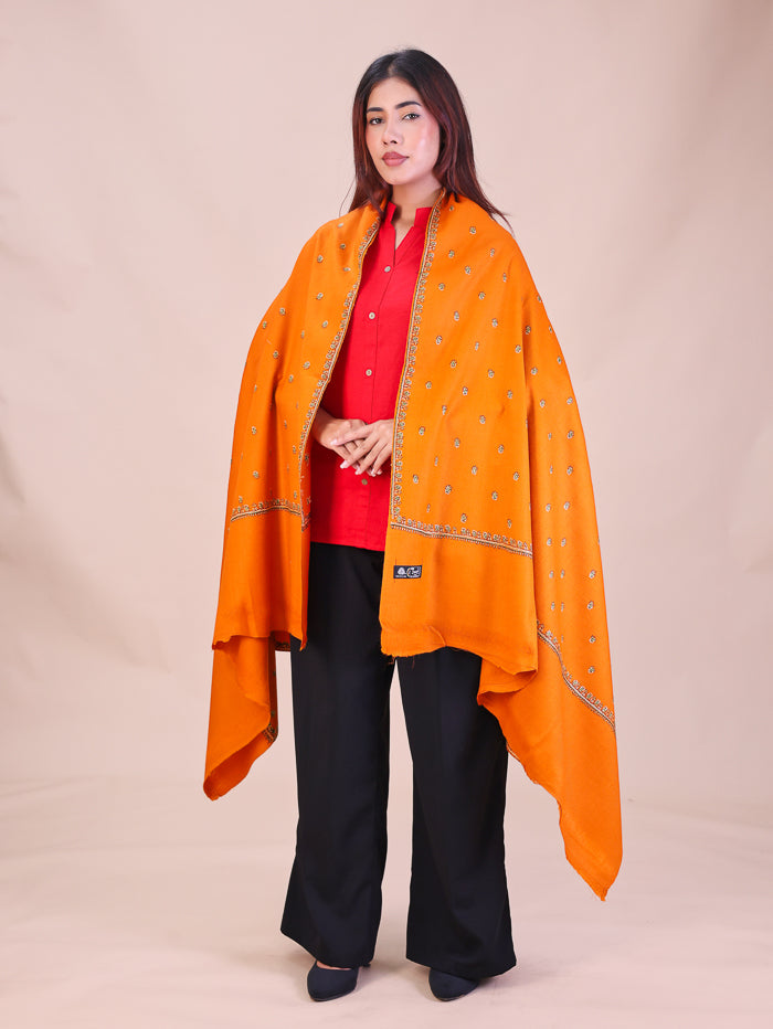 Women's Hand Embroidered Wool Shawl