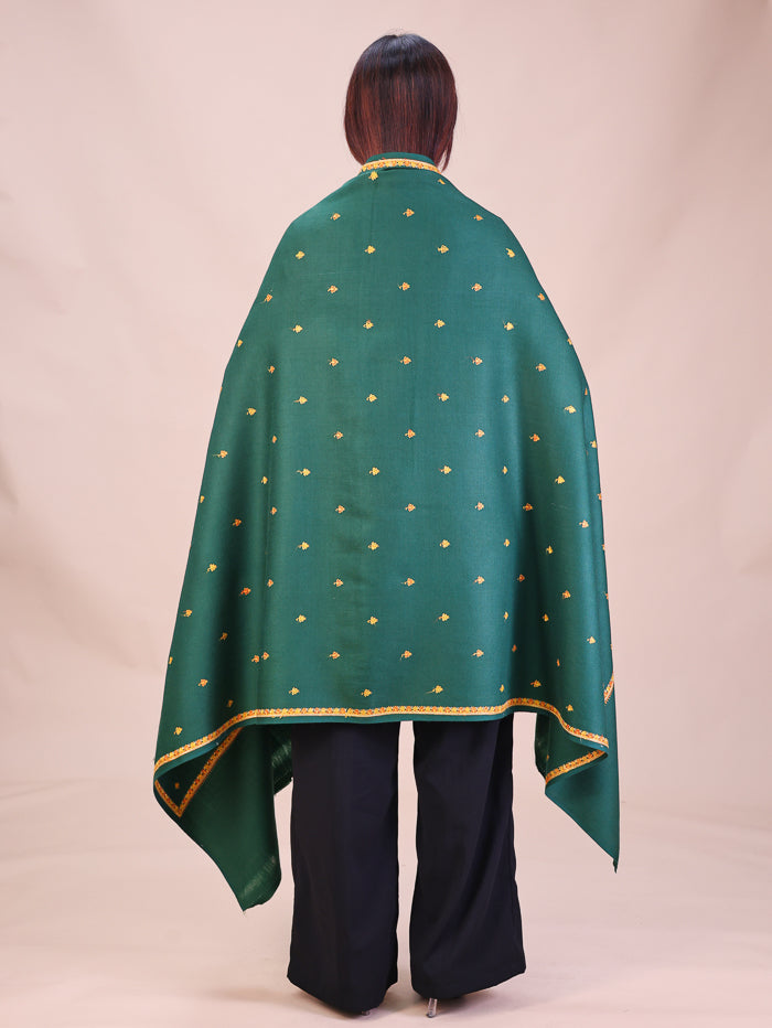 Women's Hand Embroidered Wool Shawl