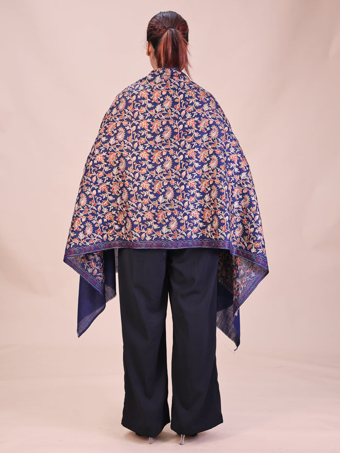 Women's Aari Embroidered Wool Stole