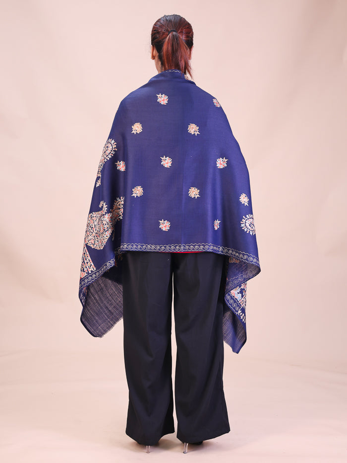 Women's Aari Embroidered Wool Stole