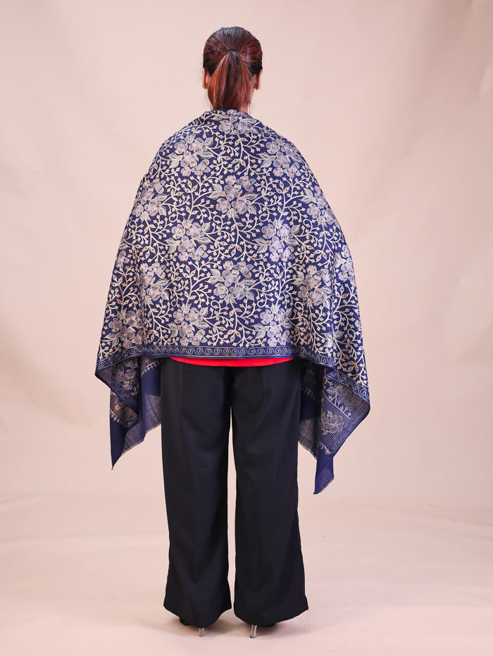 Women's Aari Embroidered Wool Stole