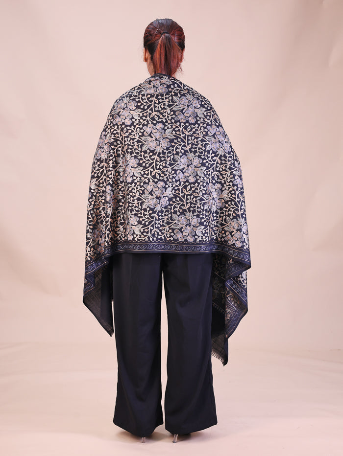 Women's Aari Embroidered Wool Stole