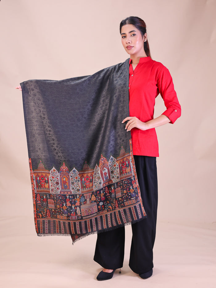 Women's Kani Jamawar Wool Stole