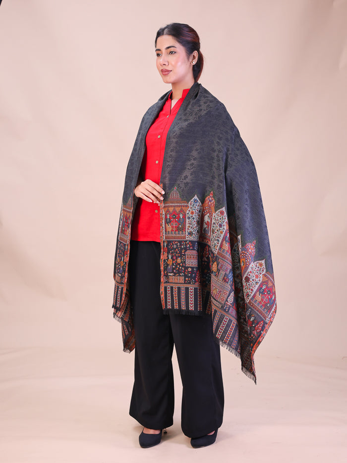 Women's Kani Jamawar Wool Stole
