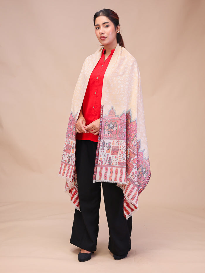 Women's Kani Jamawar Wool Stole