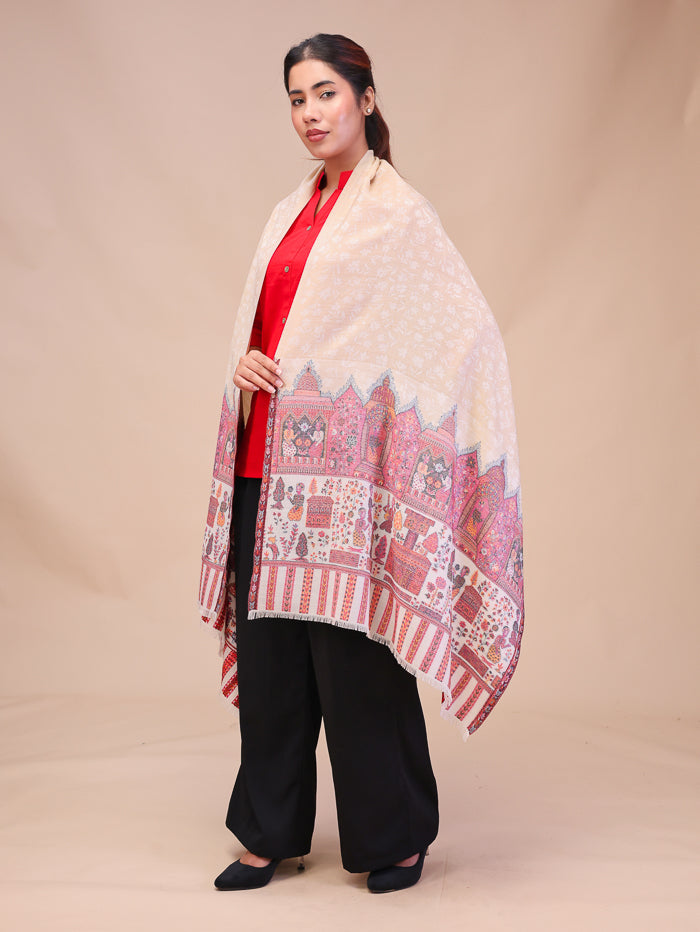 Women's Kani Jamawar Wool Stole