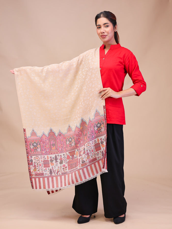 Women's Kani Jamawar Wool Stole