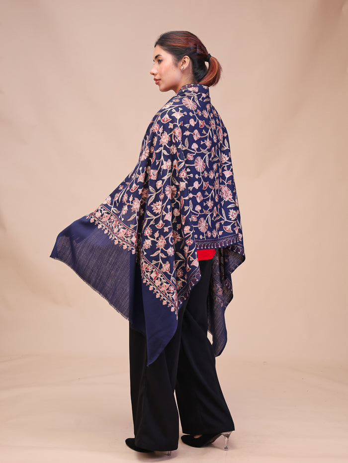 Women's Aari Embroidered Wool Stole