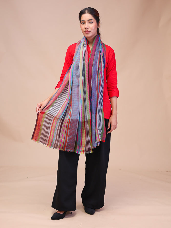 Women's Jamawar Pure Wool Stole