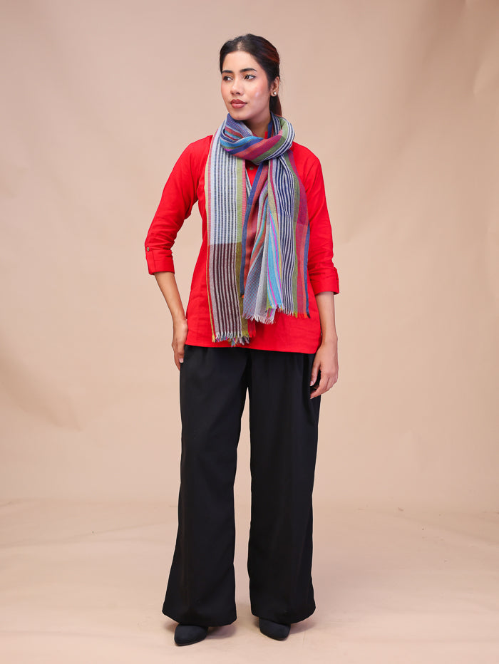 Women's Jamawar Pure Wool Stole