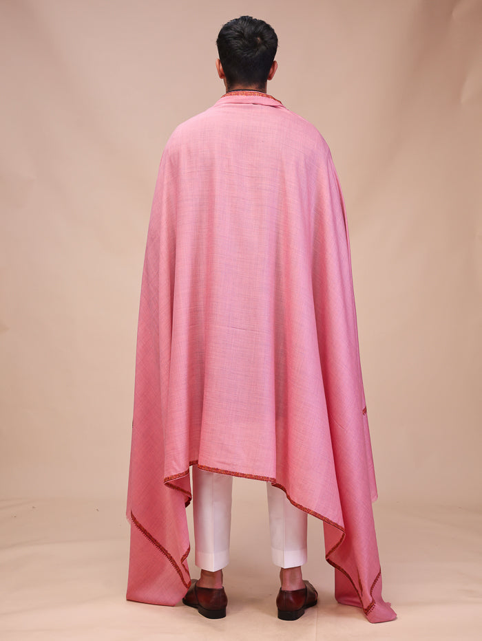 Men's Kashmiri Hand Embroidered Wool Shawl