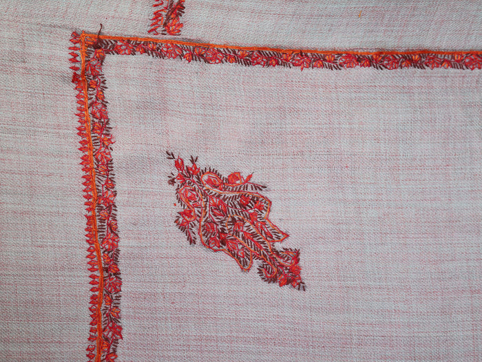 Men's Kashmiri Hand Embroidered Wool Shawl
