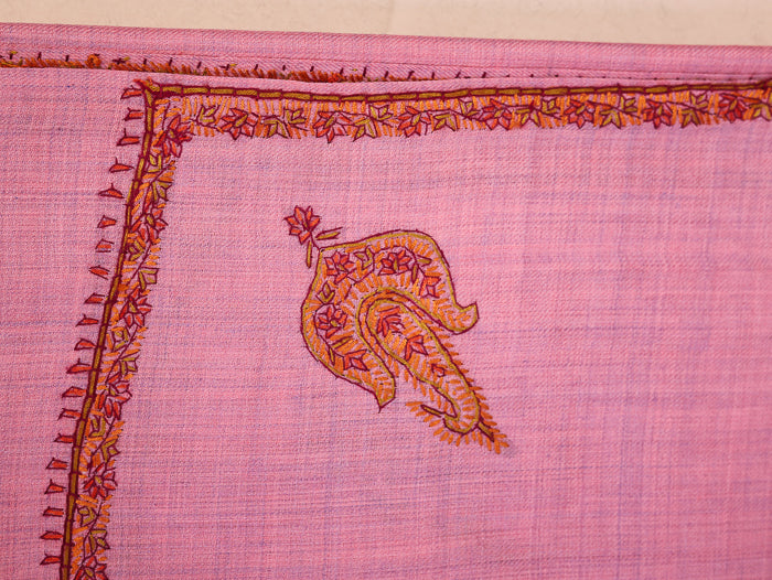 Men's Kashmiri Hand Embroidered Wool Shawl