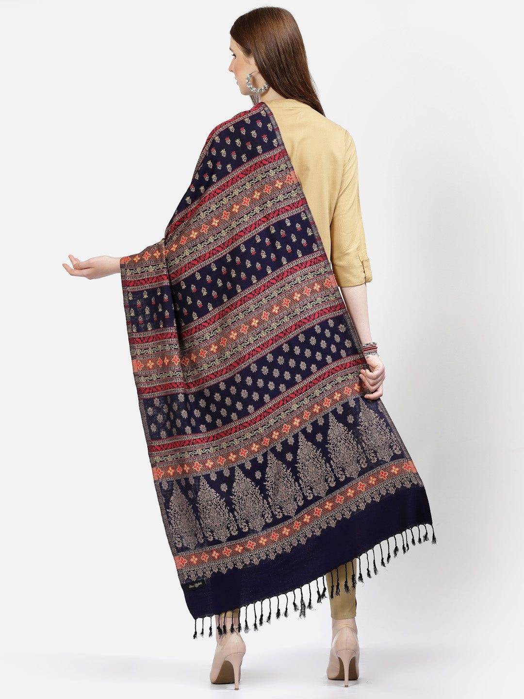 Women's Jamawar Acrylic Stole