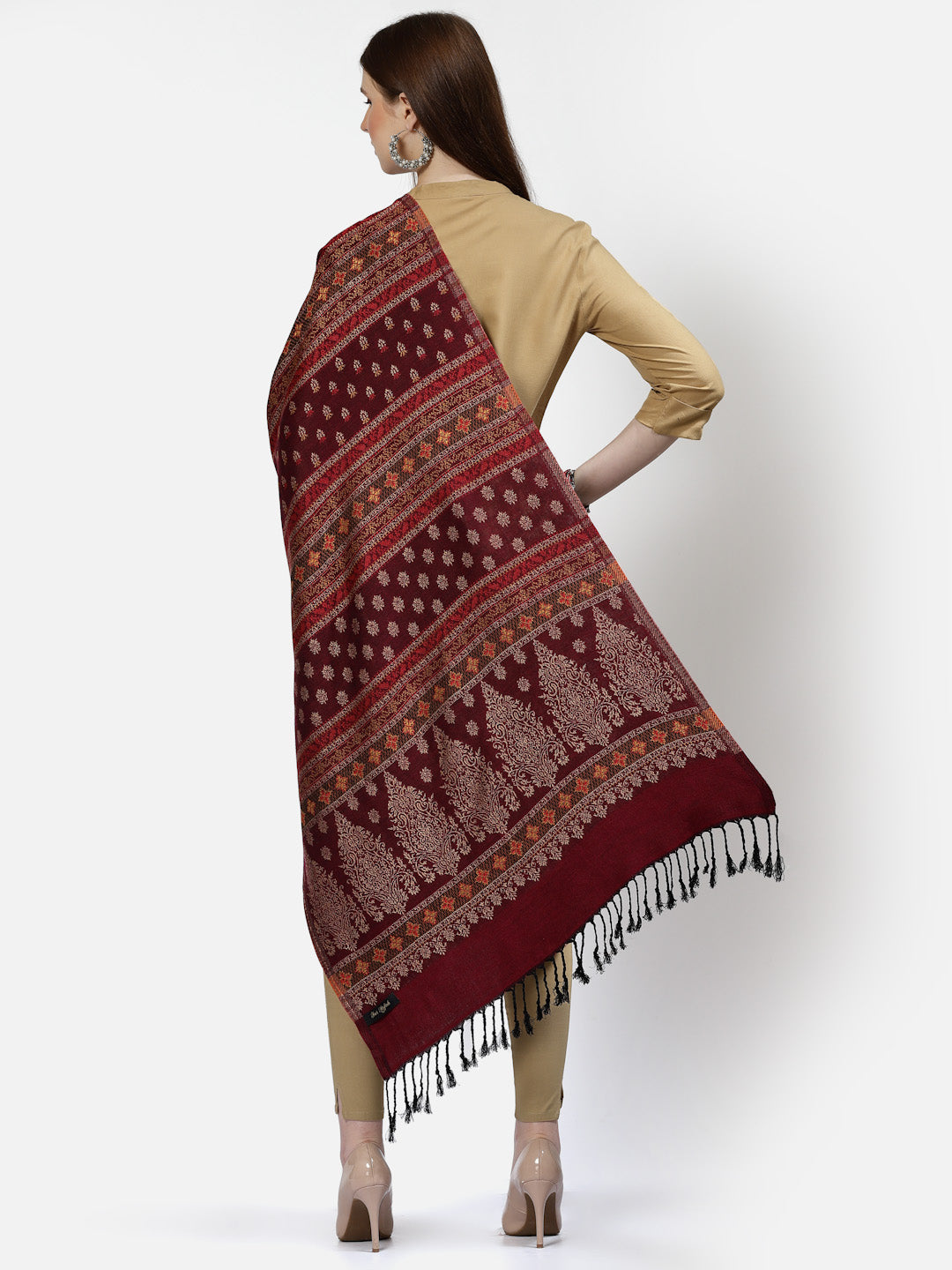 Women's Jamawar Acrylic Stole