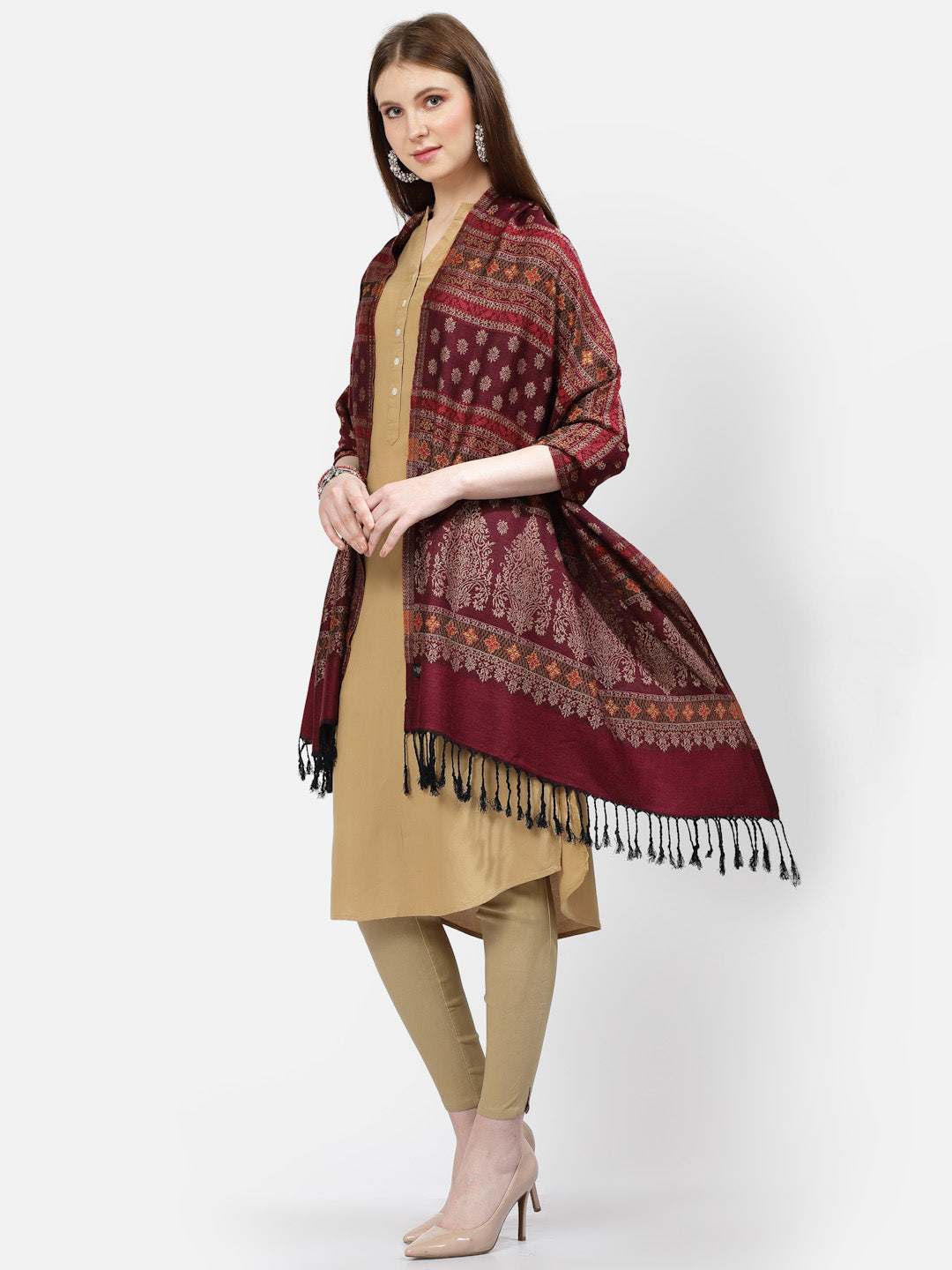 Women's Jamawar Acrylic Stole