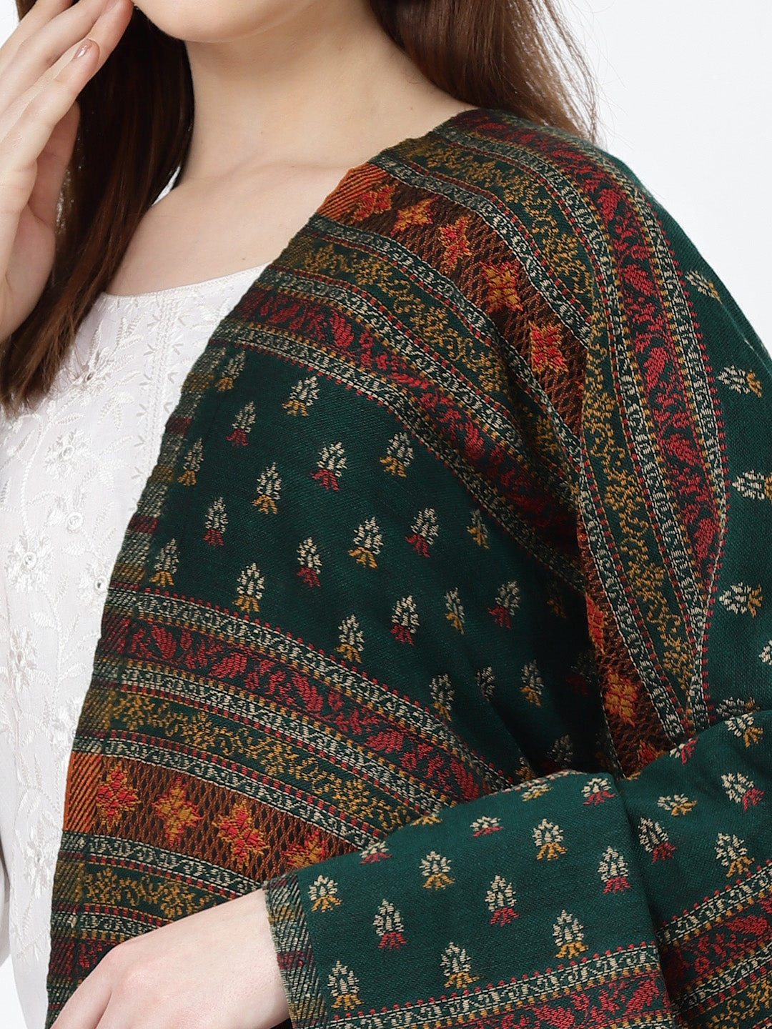 Women's Jamawar Acrylic Stole