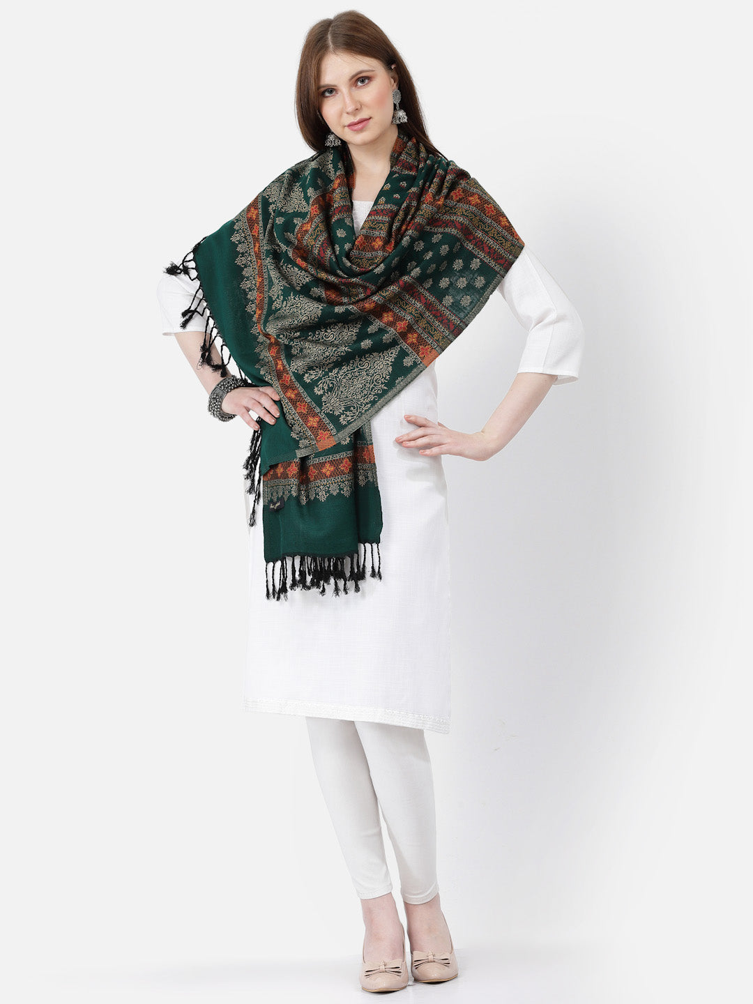 Women's Jamawar Acrylic Stole