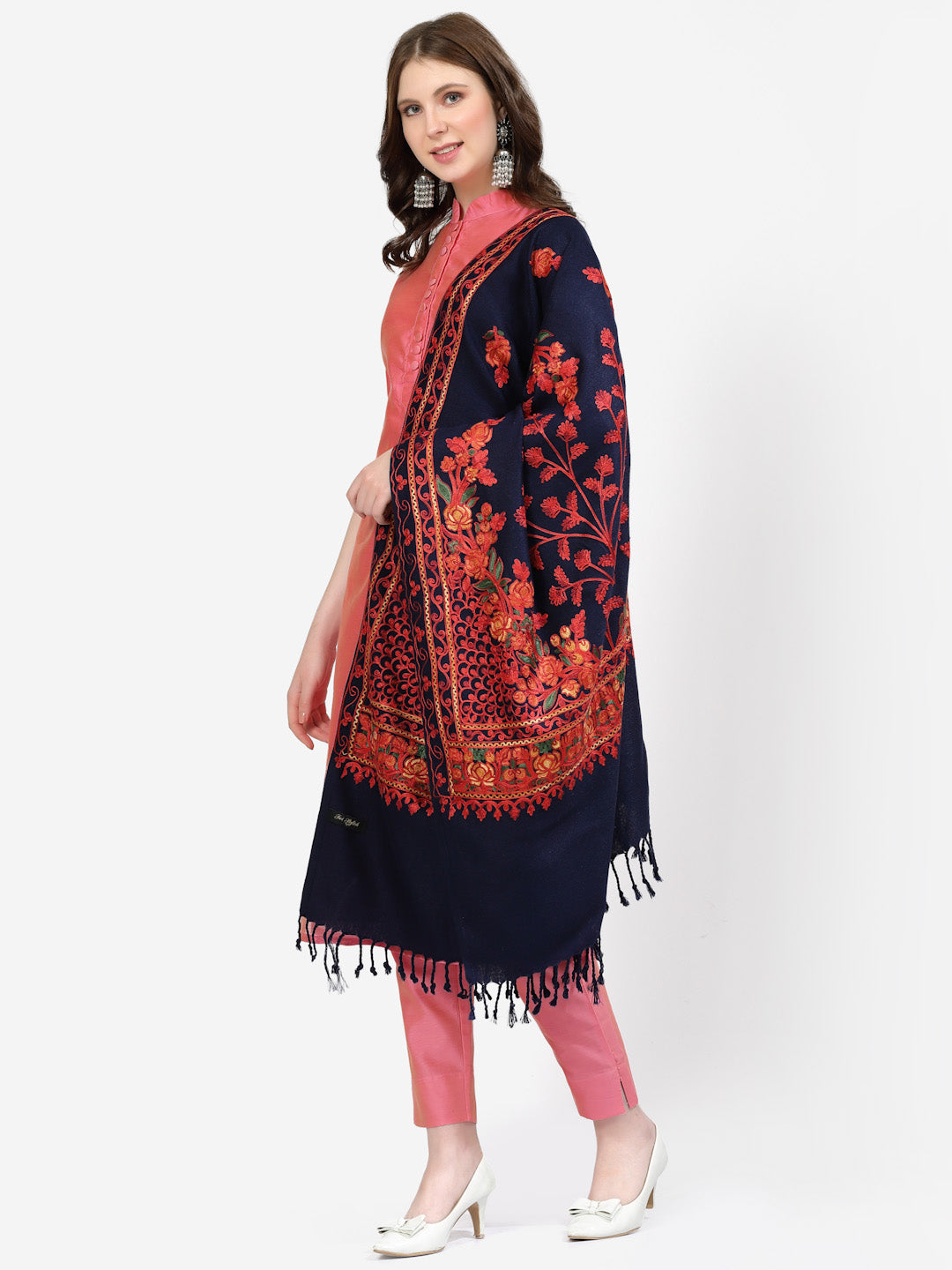 Women's Aari Embroidered Stole