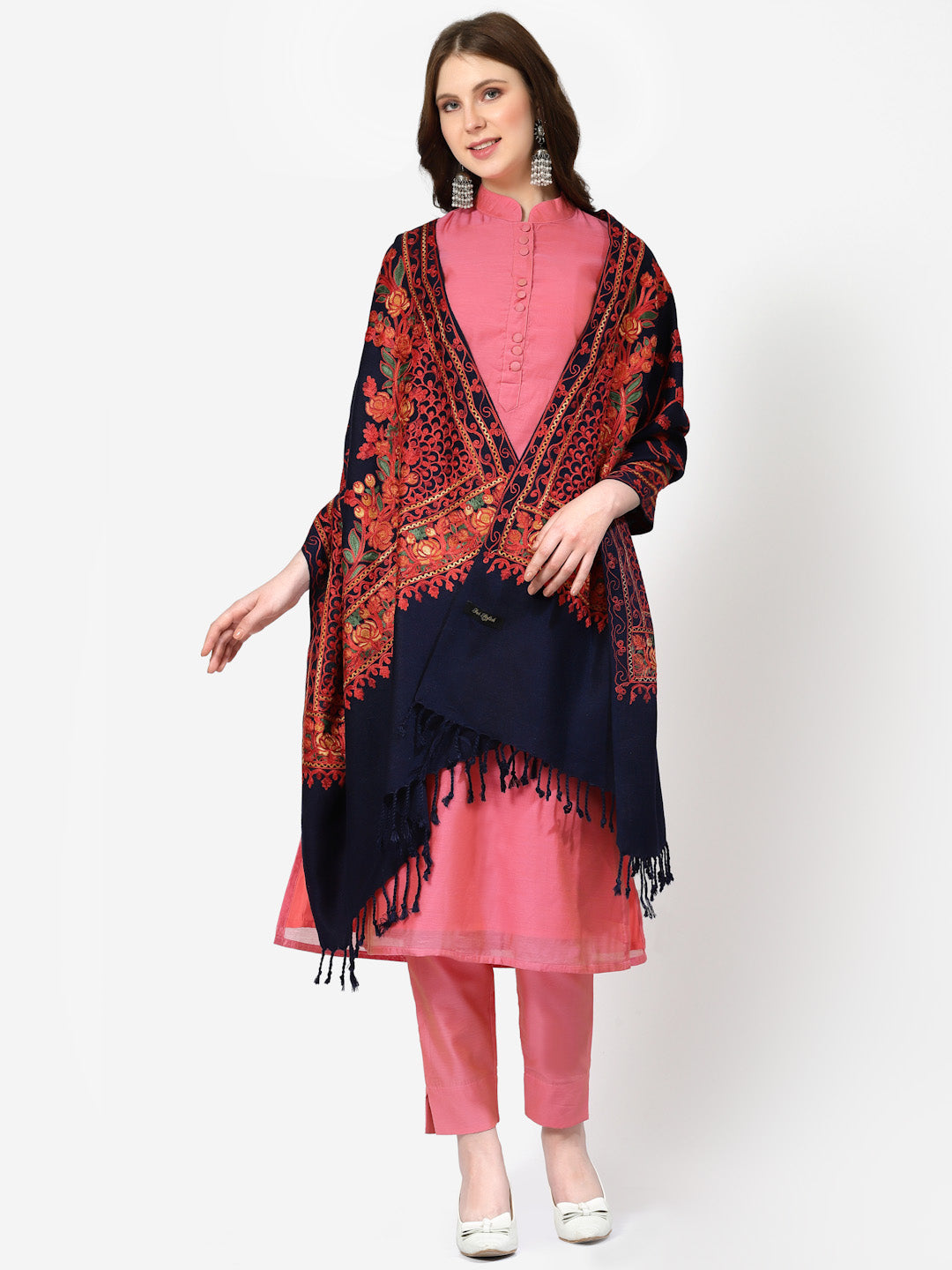 Women's Aari Embroidered Stole