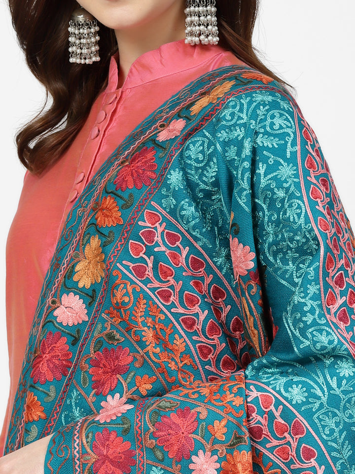 Women's Aari Embroidered Stole