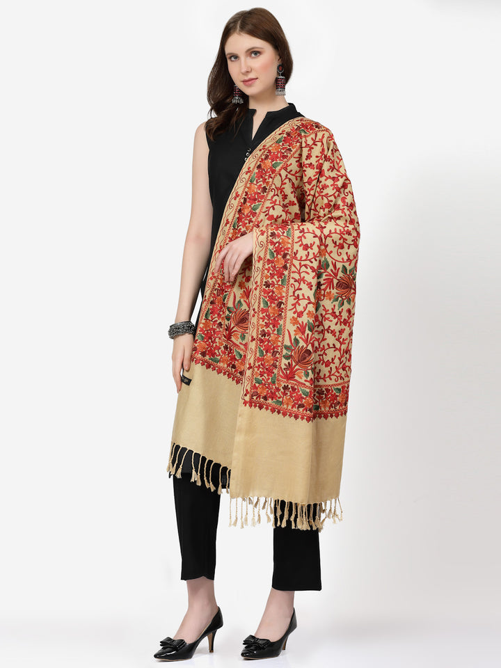 Women's Aari Embroidered Stole