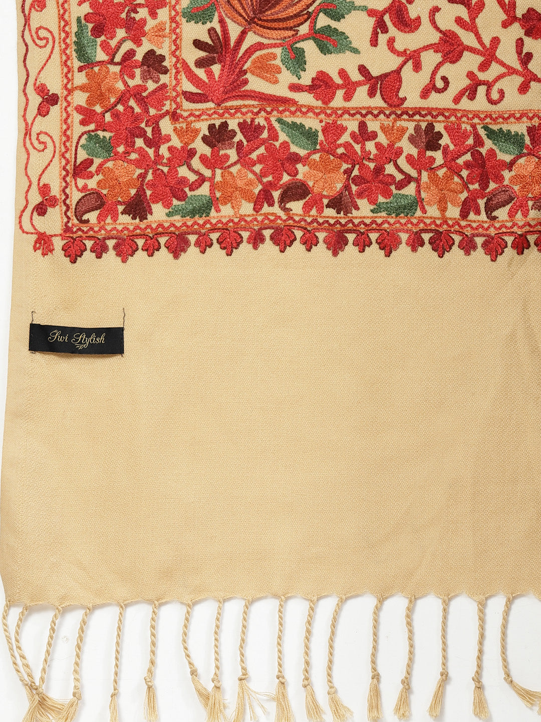 Women's Aari Embroidered Stole