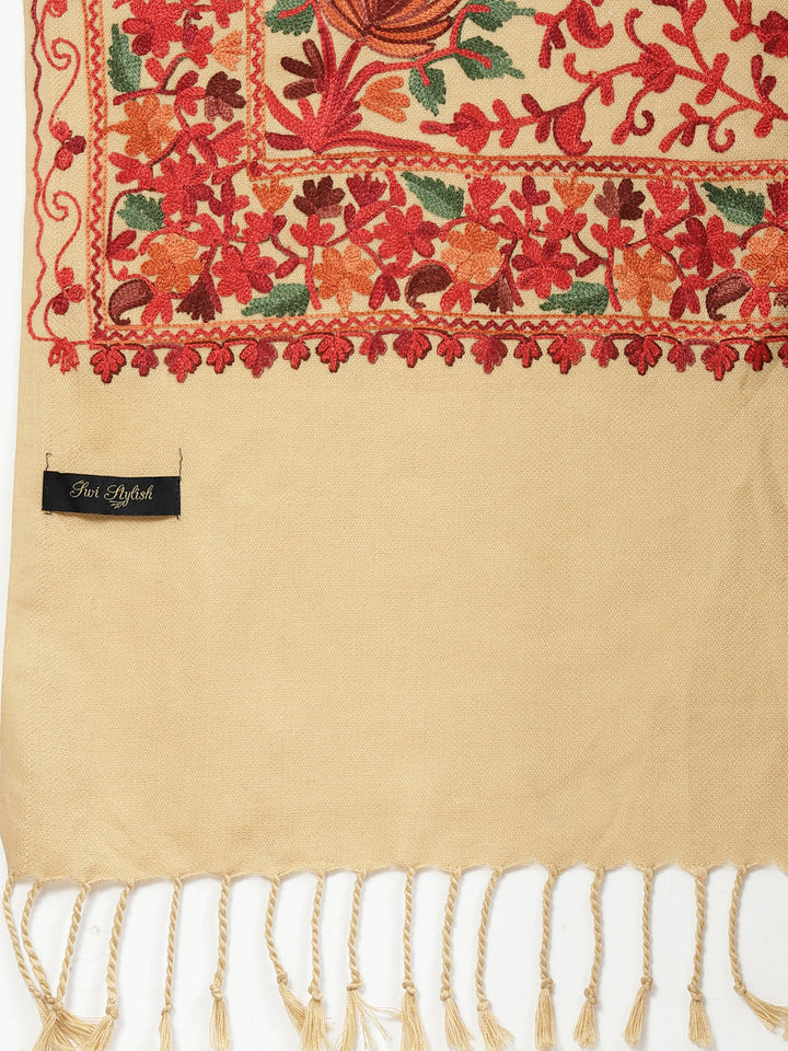 Women's Aari Embroidered Stole