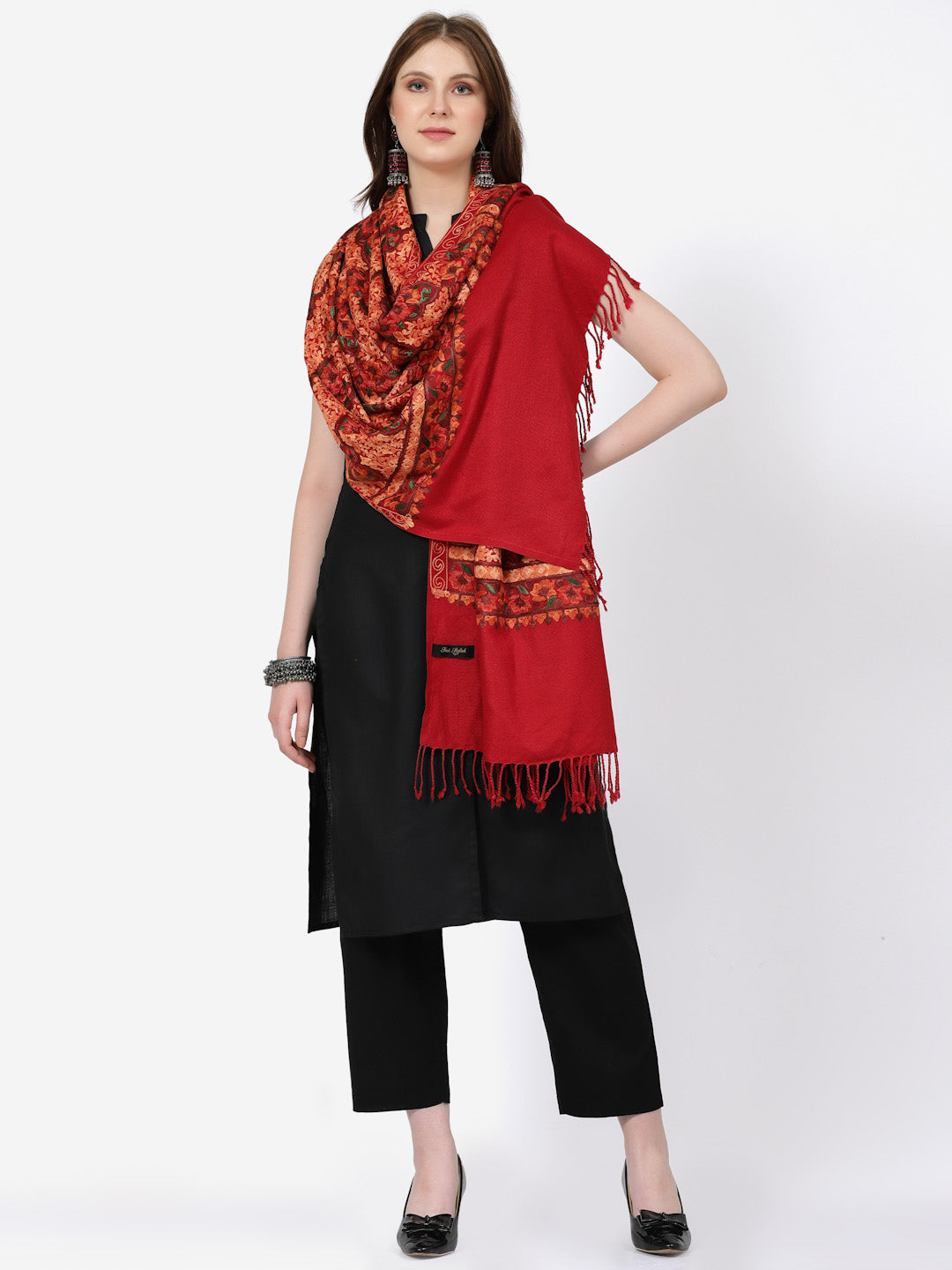 Women's Aari Embroidered Stole
