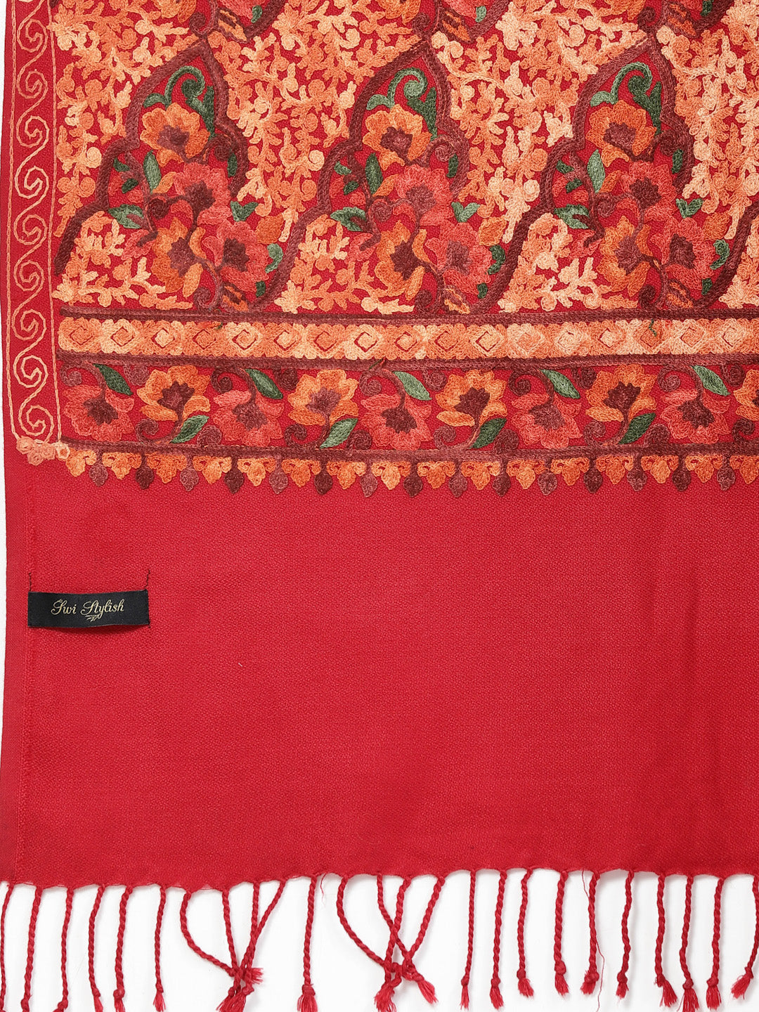 Women's Aari Embroidered Stole