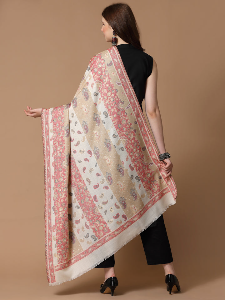 Women's Zari Kani Wool Shawl