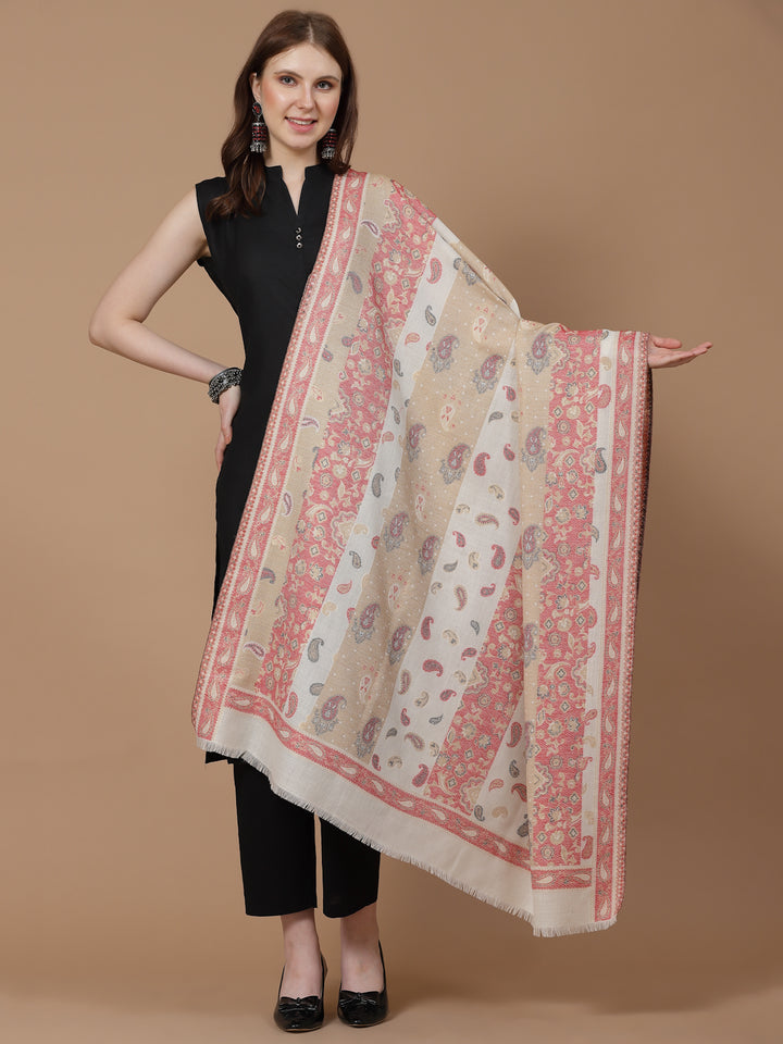 Women's Zari Kani Wool Shawl