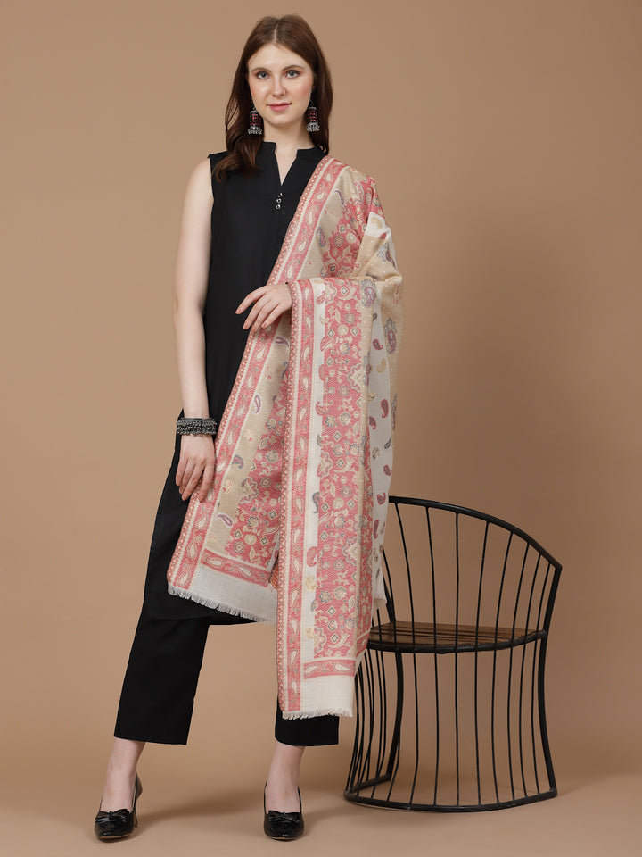 Women's Zari Kani Wool Shawl