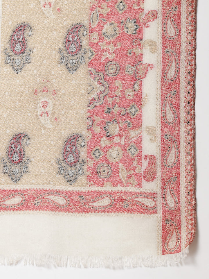 Women's Zari Kani Wool Shawl