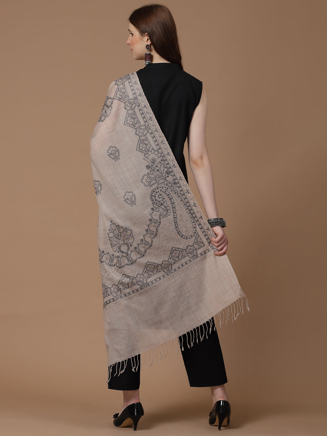 Women's Aari Embroidered Stole