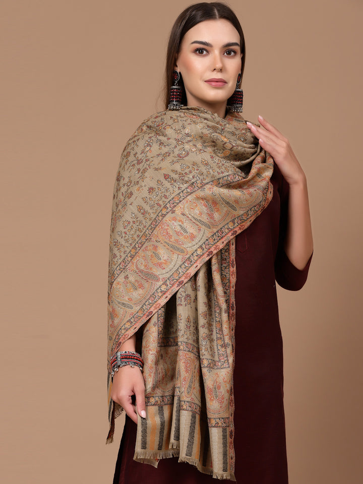 Women's Zari Kani Wool Shawl