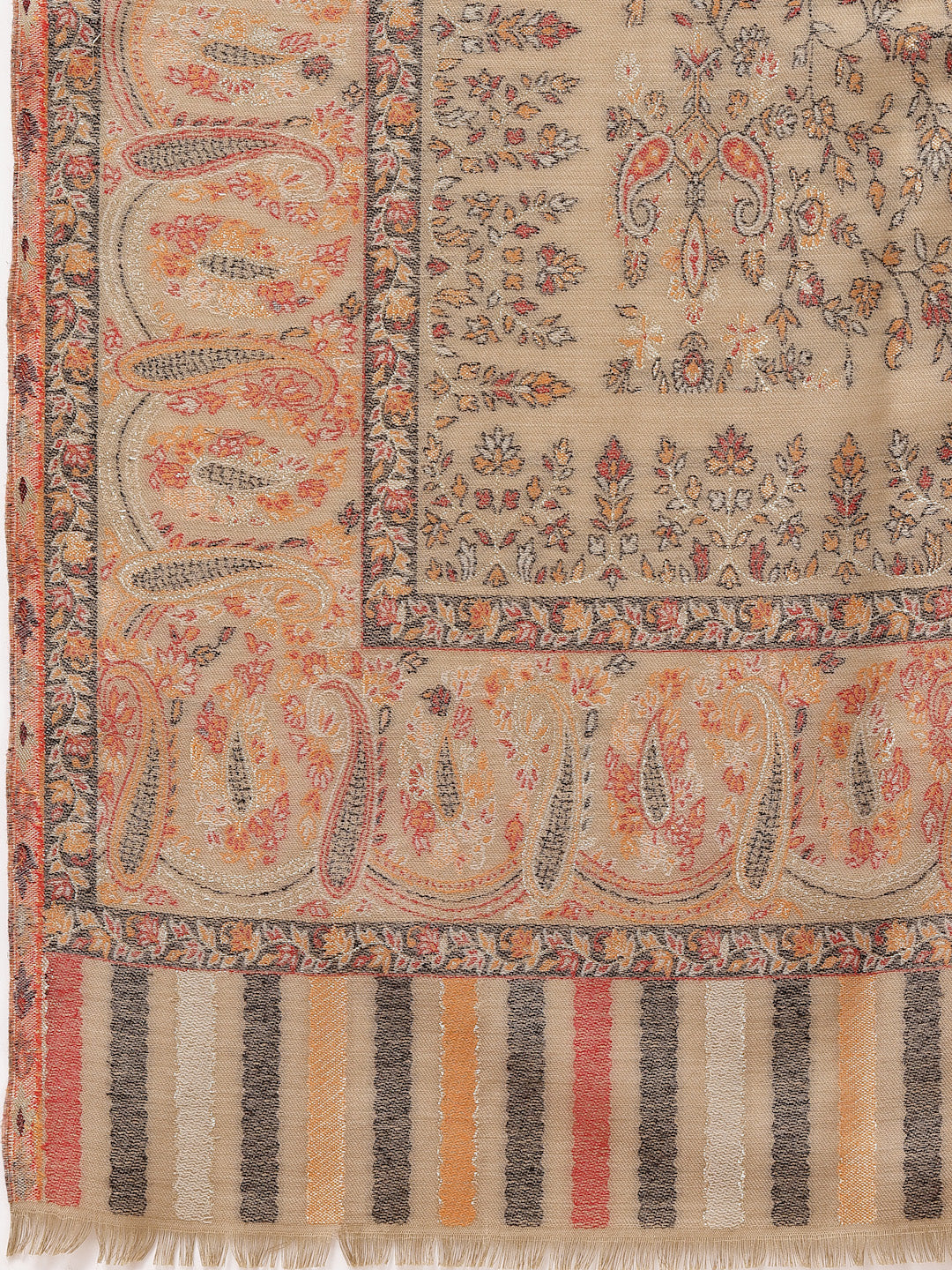 Women's Zari Kani Wool Shawl