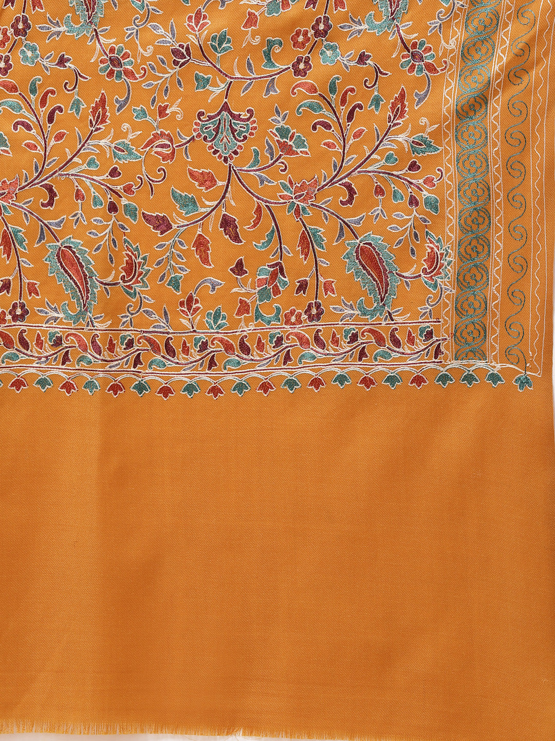 Women's Aari Embroidery Wool Shawl