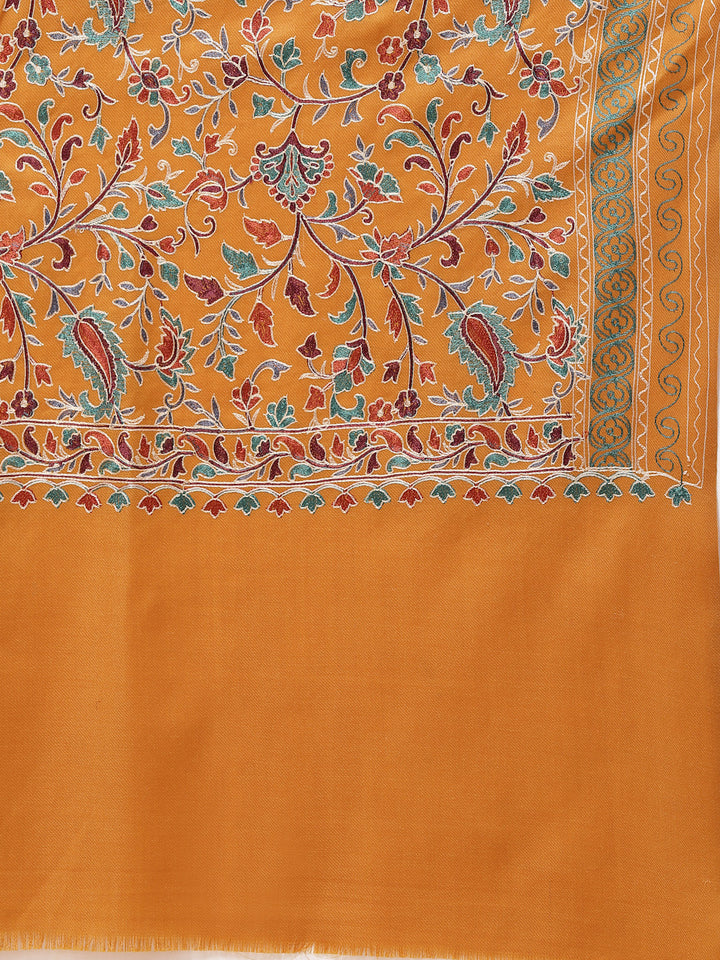 Women's Aari Embroidery Wool Shawl