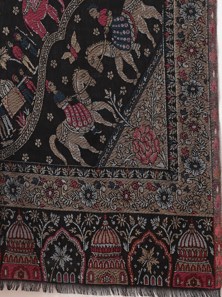 Women's Zari Kani Wool Shawl