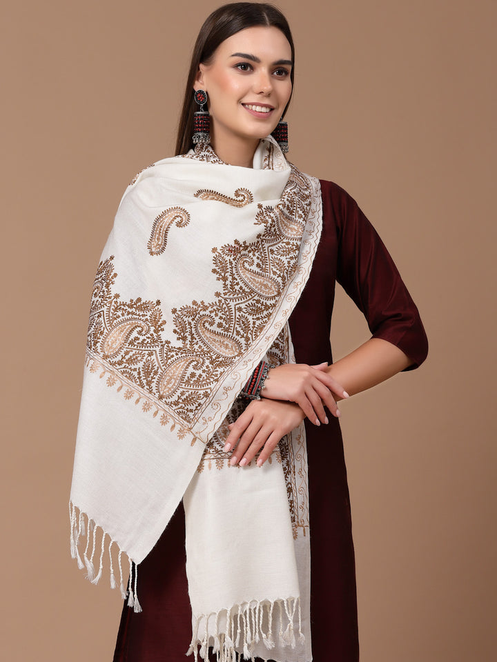 Women's Aari Embroidered Stole