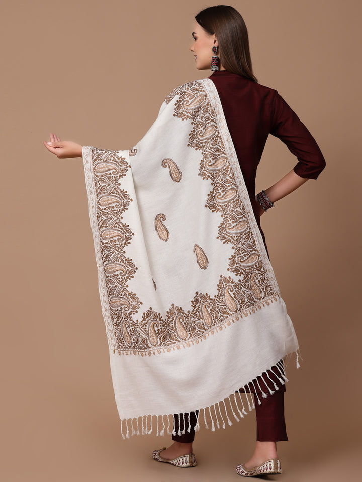 Women's Aari Embroidered Stole