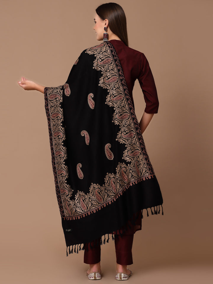 Women's Aari Embroidered Stole