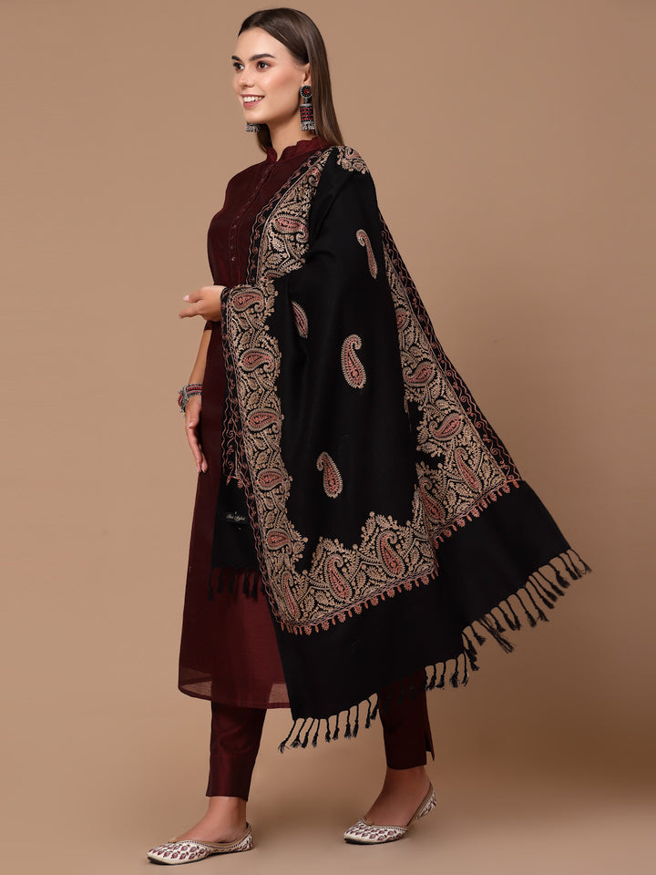 Women's Aari Embroidered Stole