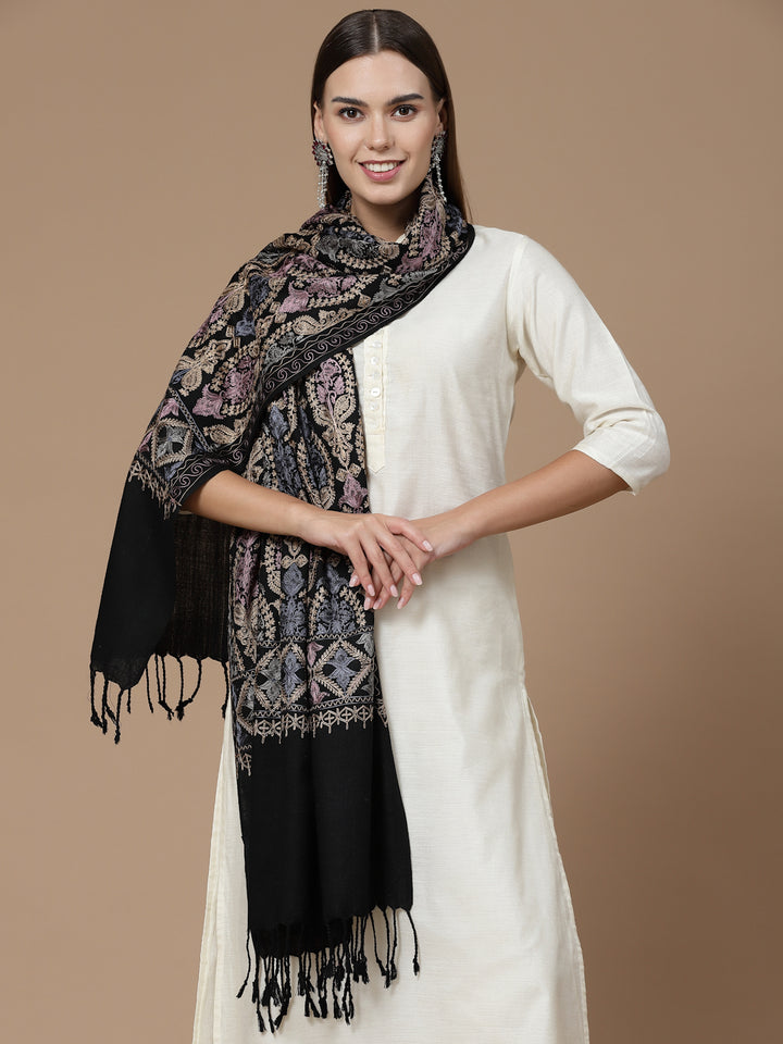 Women's Aari Embroidered Stole