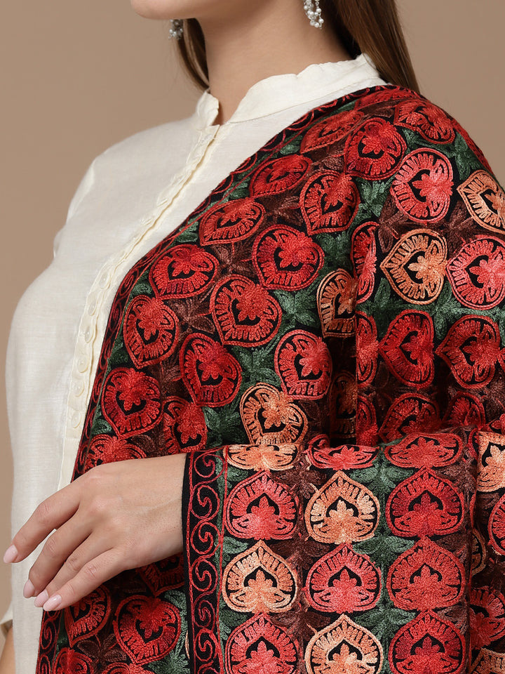 Women's Aari Embroidered Stole