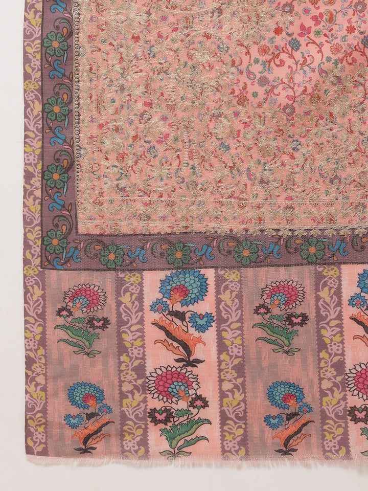 Women's Printed Aari Embroidered Stole